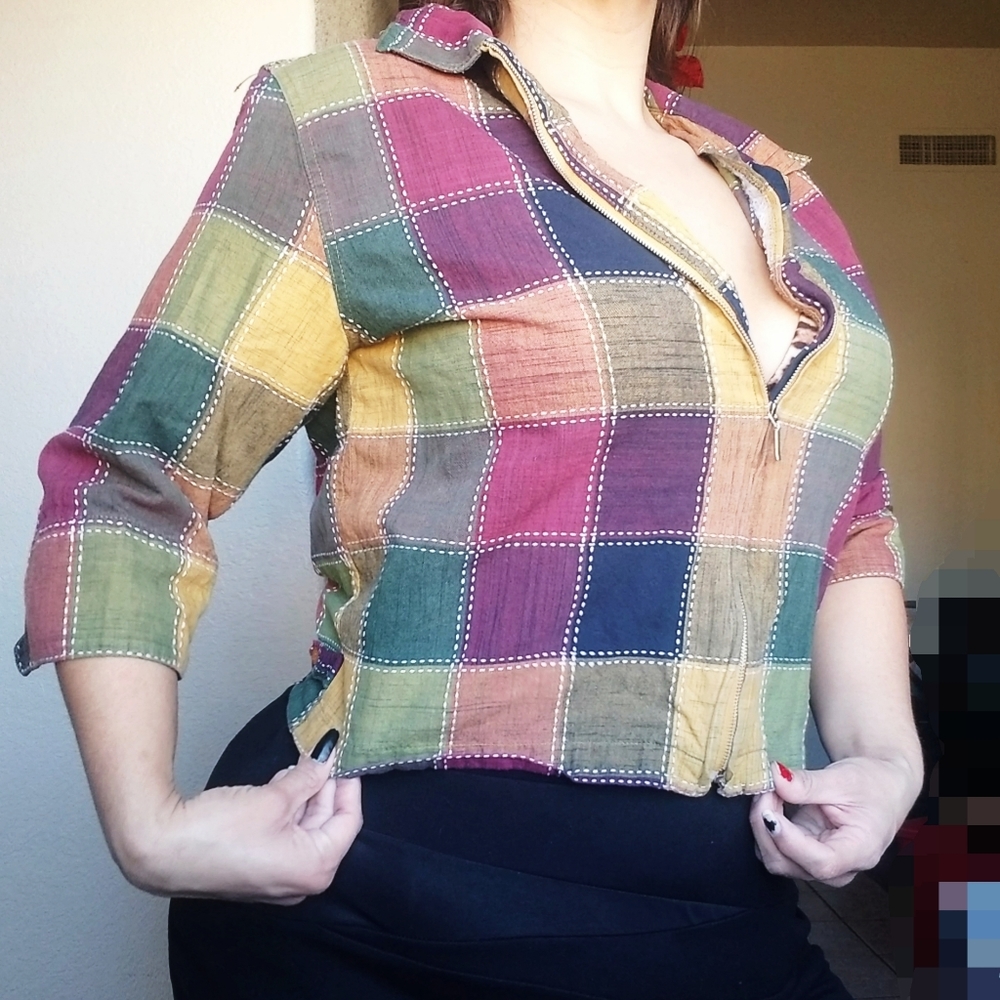 Vintage Patchwork Top - image 3